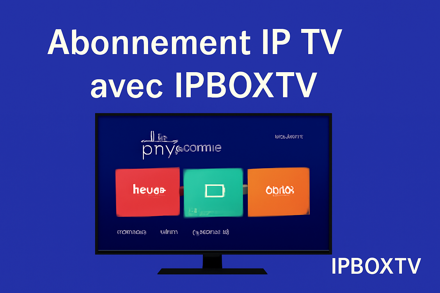 Abonnement IP TV avec IPBOXTV